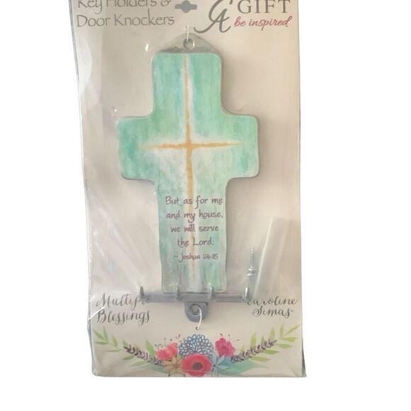 New Cathedral Arts Cross Key Holder By Caroline Simas Blessings - Picture 3 of 8